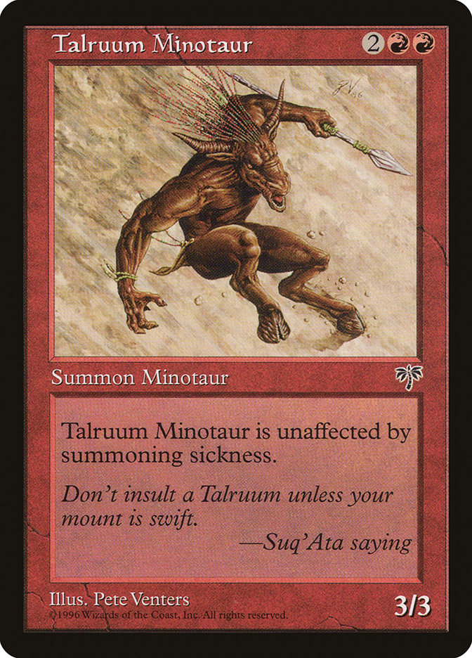 Talruum Minotaur [Mirage] | Game Master's Emporium (The New GME)
