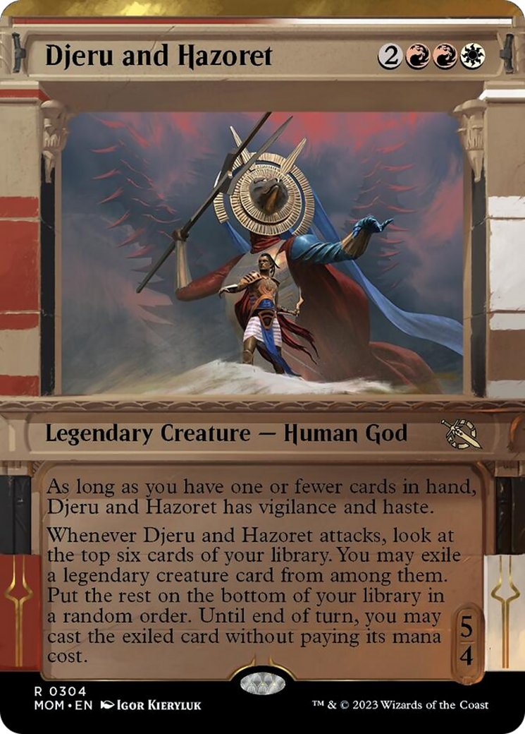 Djeru and Hazoret (Showcase Planar Booster Fun) [March of the Machine] | Game Master's Emporium (The New GME)