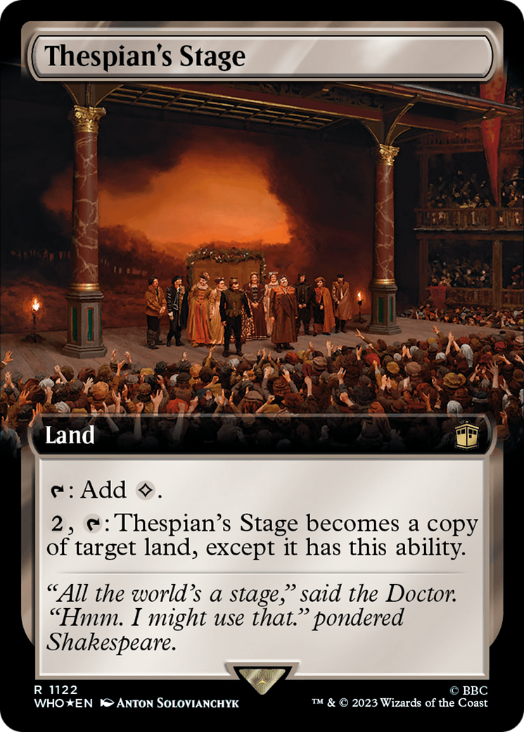Thespian's Stage (Extended Art) (Surge Foil) [Doctor Who] | Game Master's Emporium (The New GME)