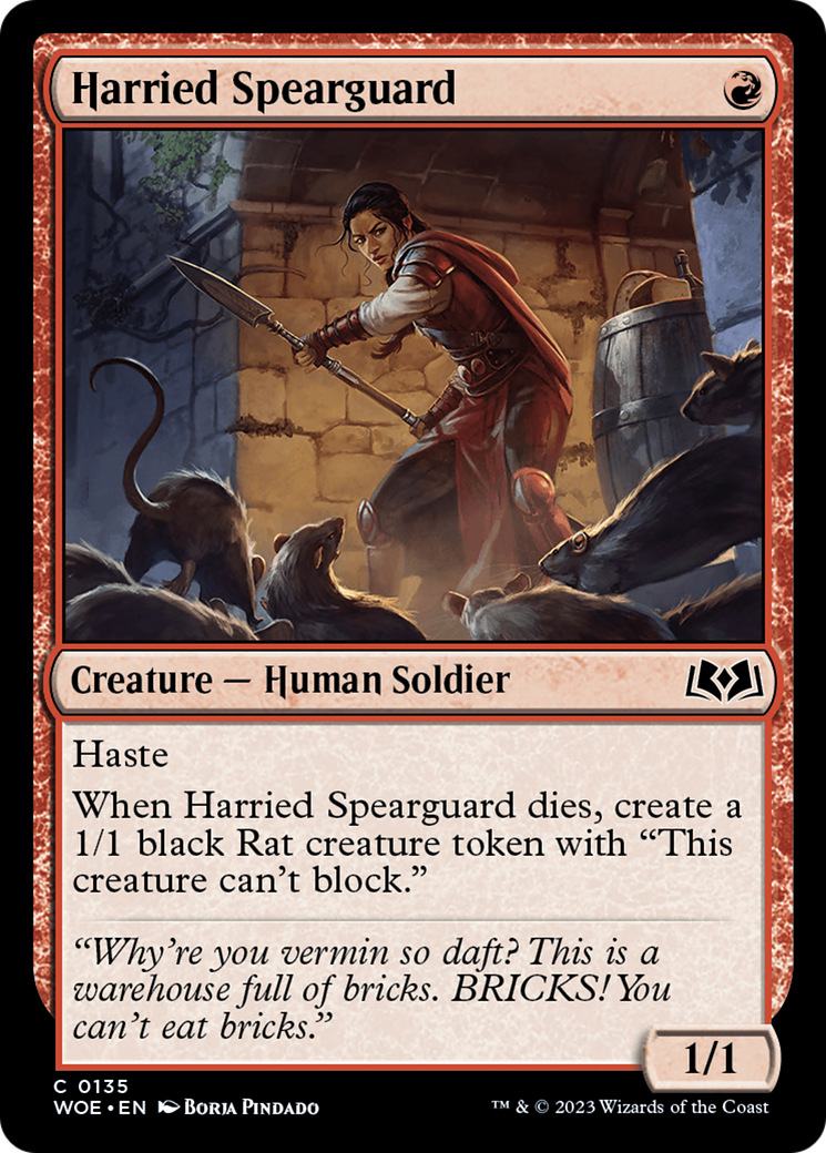 Harried Spearguard [Wilds of Eldraine] | Game Master's Emporium (The New GME)