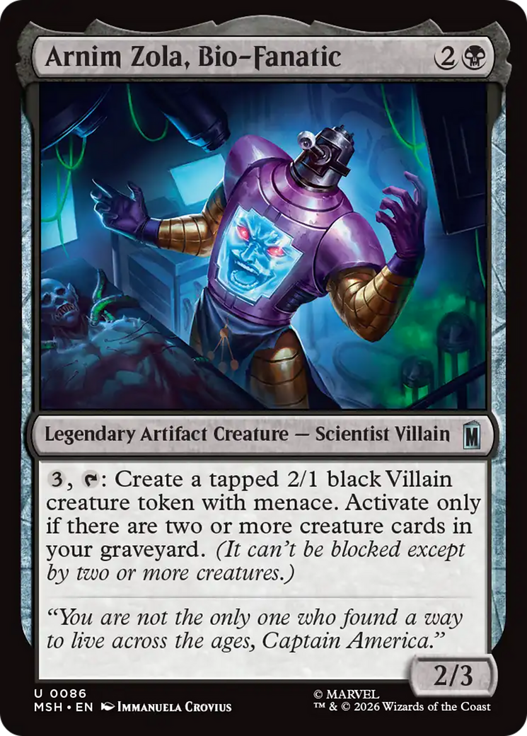 Arnim Zola, Bio-Fanatic [Marvel Super Heroes] | Game Master's Emporium (The New GME)