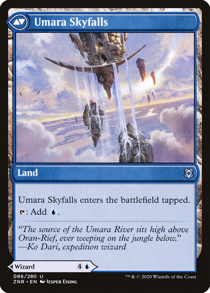 Umara Wizard // Umara Skyfalls [Zendikar Rising] | Game Master's Emporium (The New GME)