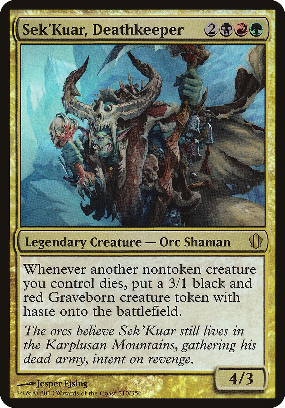 Sek'Kuar, Deathkeeper (Oversized) [Commander 2013 Oversized] | Game Master's Emporium (The New GME)