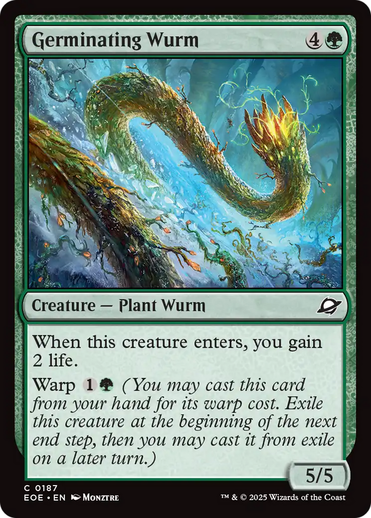 Germinating Wurm [Edge of Eternities] | Game Master's Emporium (The New GME)