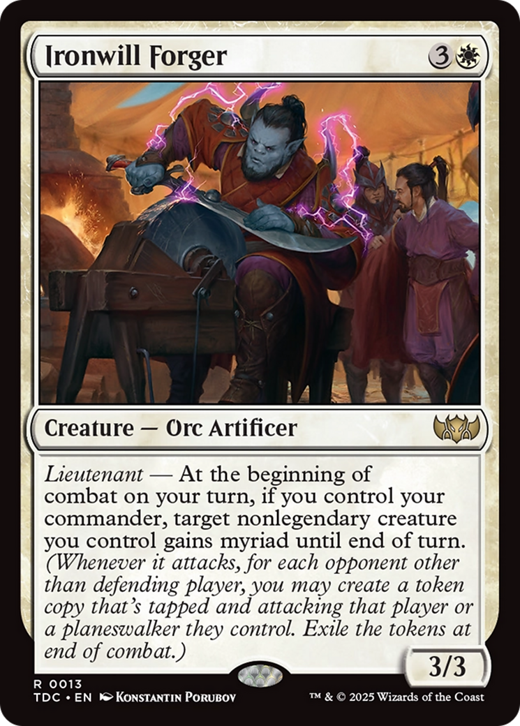 Ironwill Forger [Tarkir: Dragonstorm Commander] | Game Master's Emporium (The New GME)