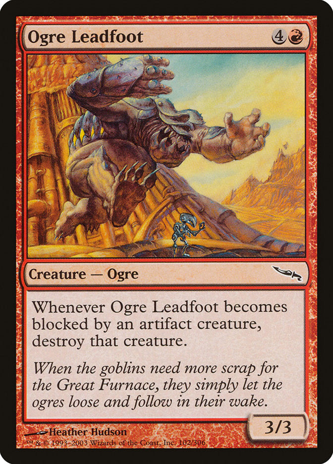Ogre Leadfoot [Mirrodin] | Game Master's Emporium (The New GME)