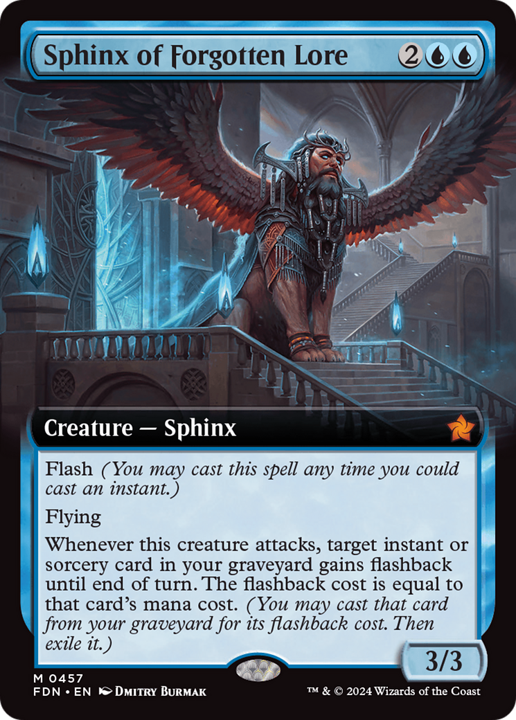 Sphinx of Forgotten Lore (Extended Art) [Foundations] | Game Master's Emporium (The New GME)