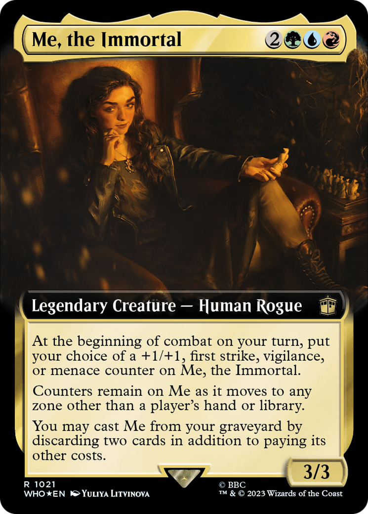 Me, the Immortal (Extended Art) (Surge Foil) [Doctor Who] | Game Master's Emporium (The New GME)