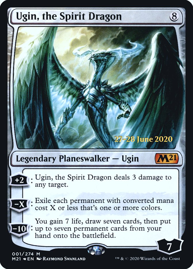 Ugin, the Spirit Dragon [Core Set 2021 Prerelease Promos] | Game Master's Emporium (The New GME)
