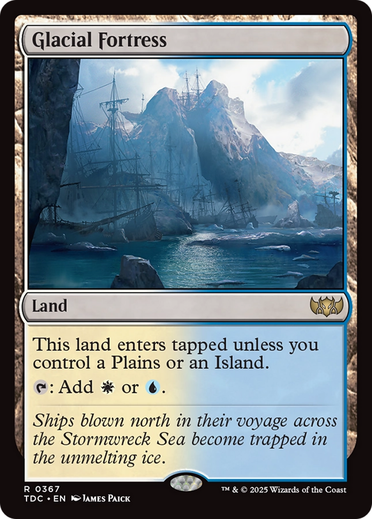 Glacial Fortress [Tarkir: Dragonstorm Commander] | Game Master's Emporium (The New GME)