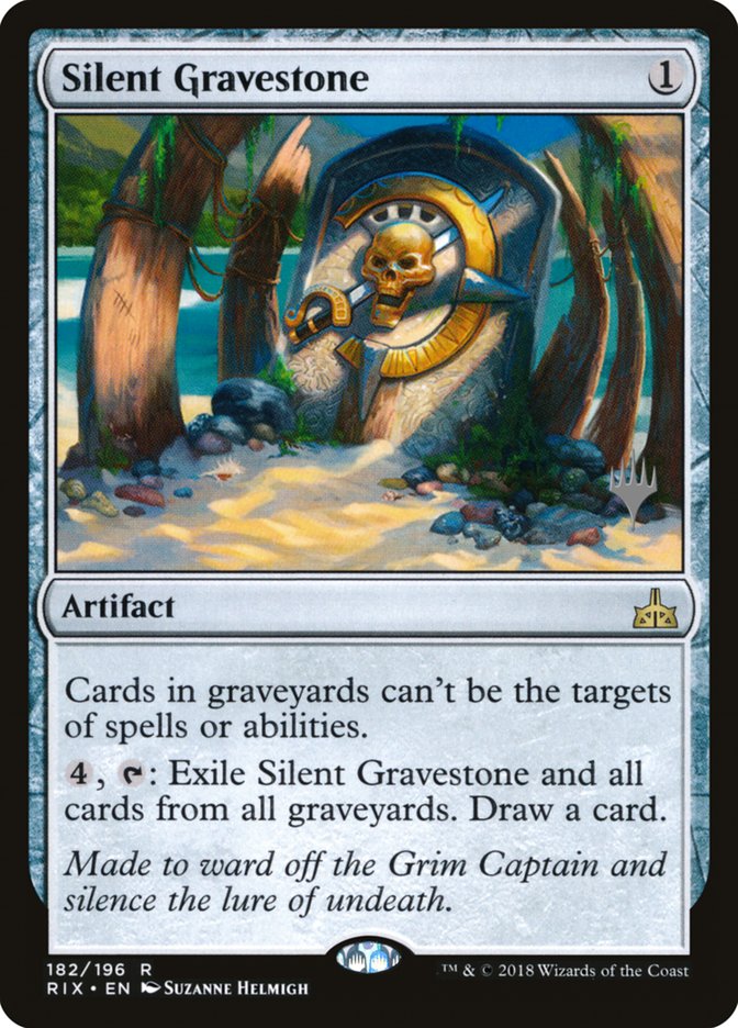 Silent Gravestone (Promo Pack) [Rivals of Ixalan Promos] | Game Master's Emporium (The New GME)