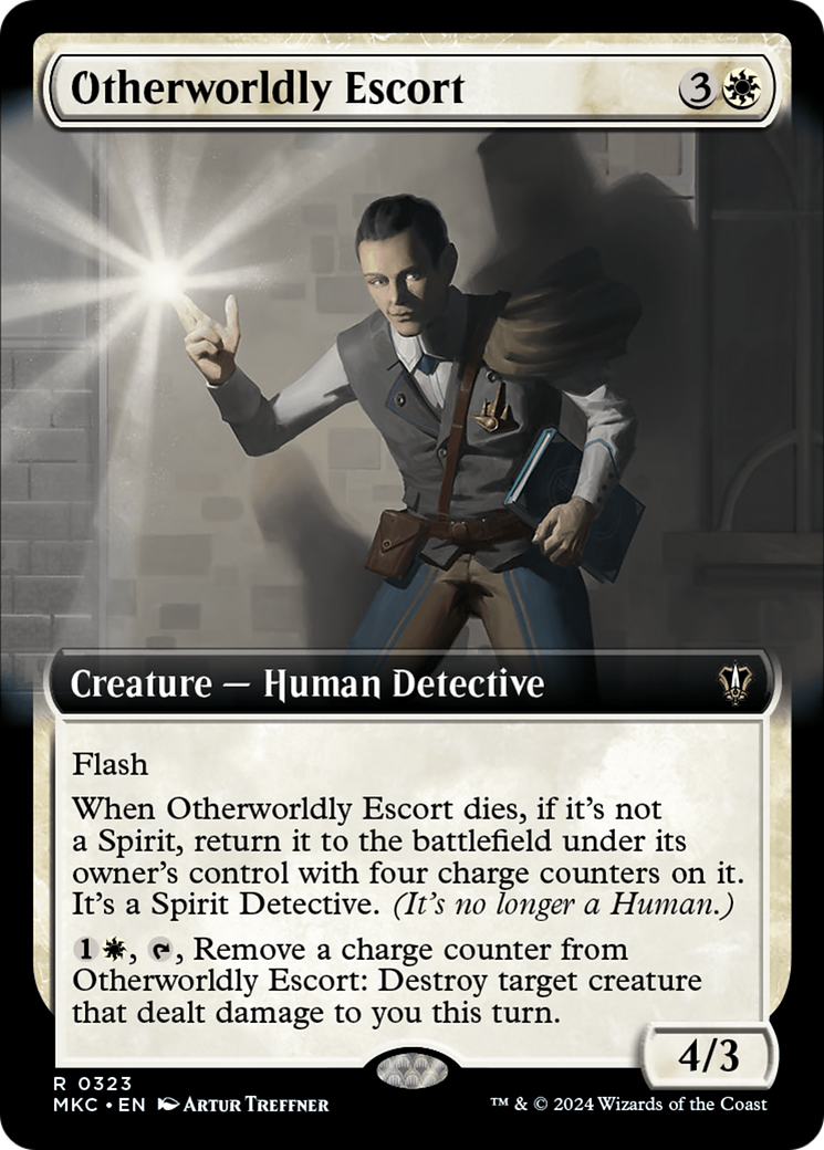 Otherworldly Escort (Extended Art) [Murders at Karlov Manor Commander] | Game Master's Emporium (The New GME)
