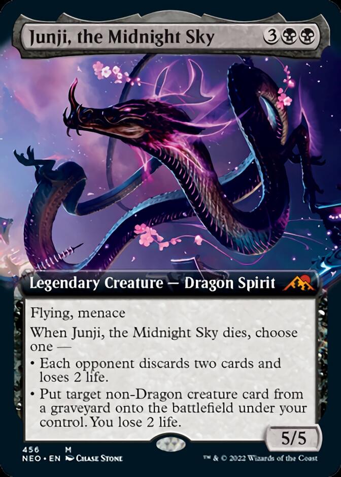 Junji, the Midnight Sky (Extended Art) [Kamigawa: Neon Dynasty] | Game Master's Emporium (The New GME)