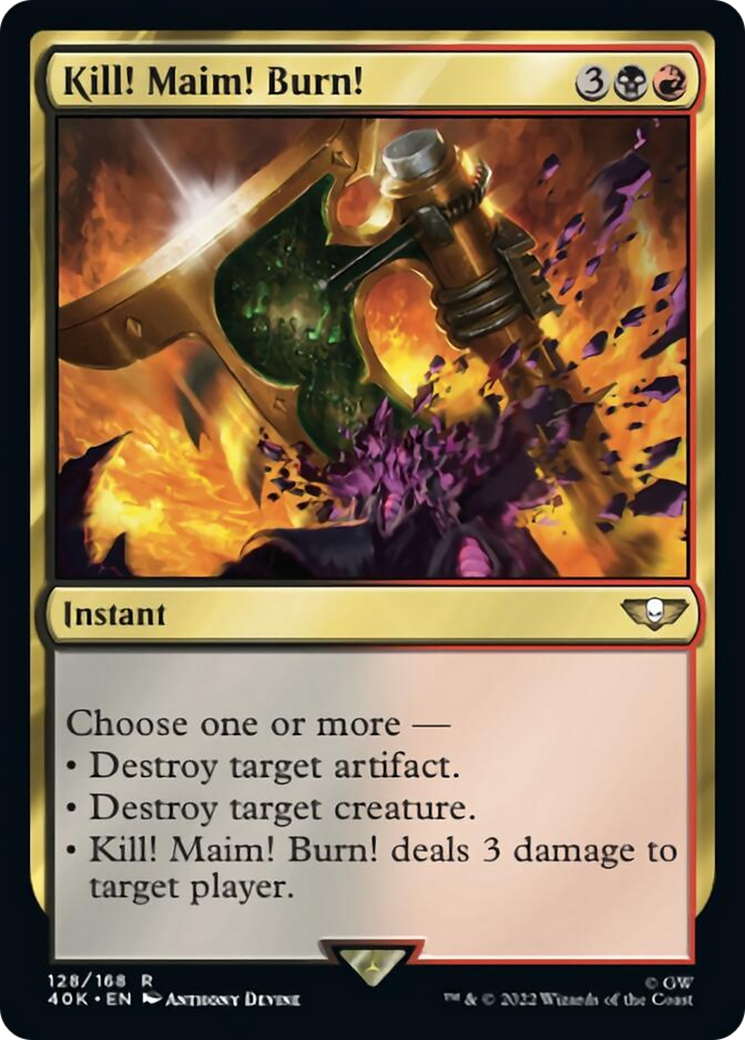 Kill! Maim! Burn! (Surge Foil) [Warhammer 40,000] | Game Master's Emporium (The New GME)
