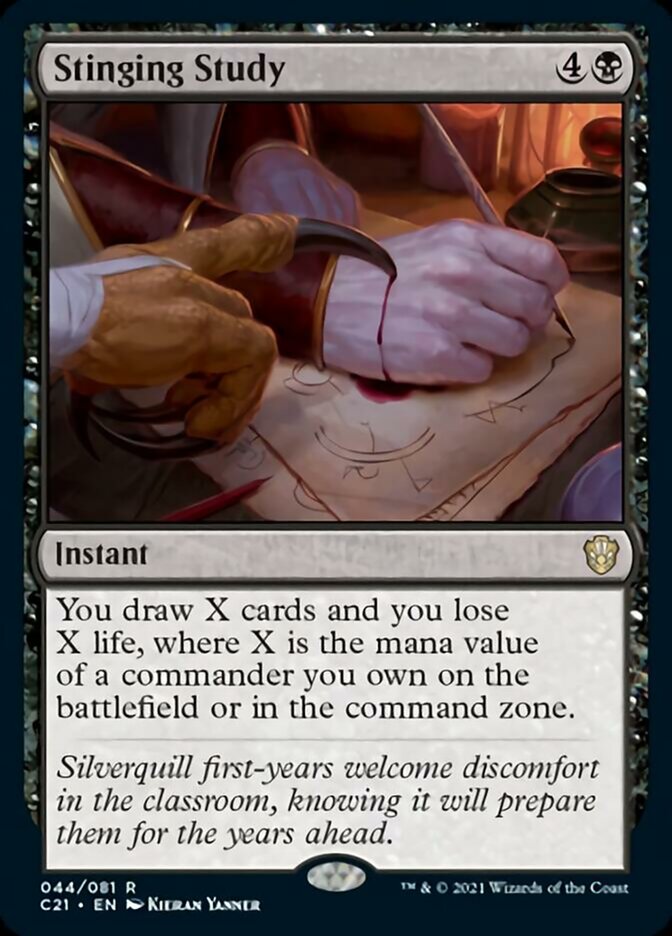 Stinging Study [Commander 2021] | Game Master's Emporium (The New GME)