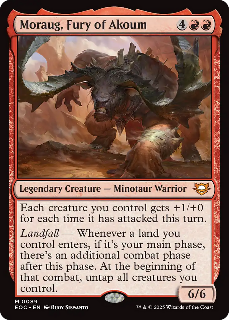 Moraug, Fury of Akoum [Edge of Eternities Commander] | Game Master's Emporium (The New GME)