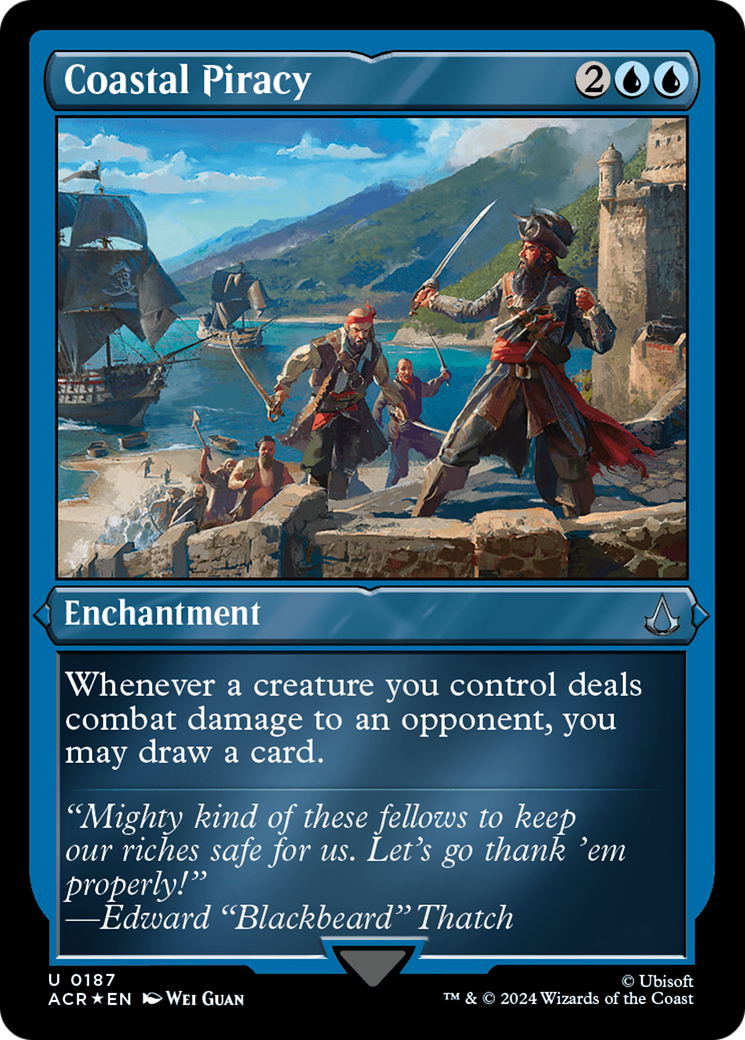 Coastal Piracy (Foil Etched) [Assassin's Creed] | Game Master's Emporium (The New GME)