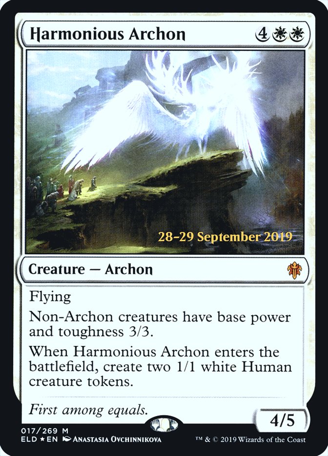 Harmonious Archon [Throne of Eldraine Prerelease Promos] | Game Master's Emporium (The New GME)