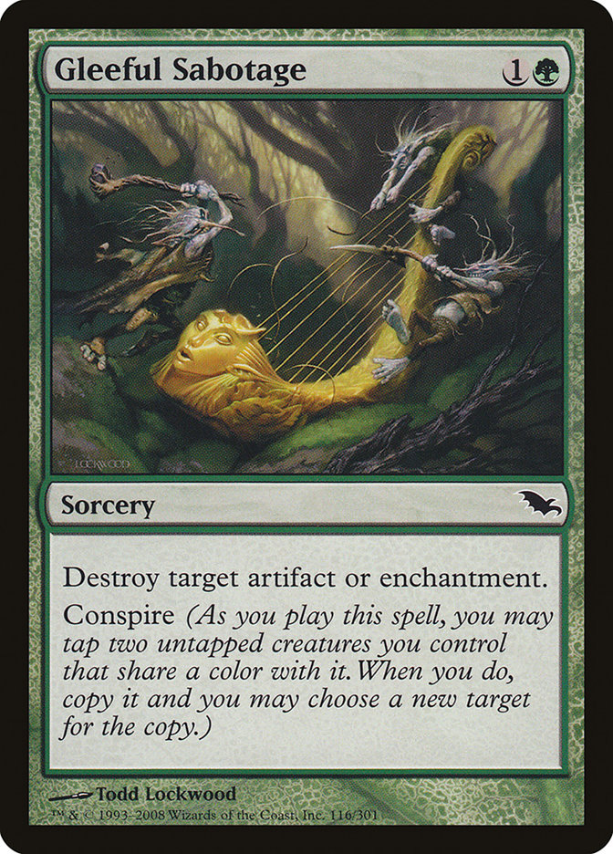Gleeful Sabotage [Shadowmoor] | Game Master's Emporium (The New GME)
