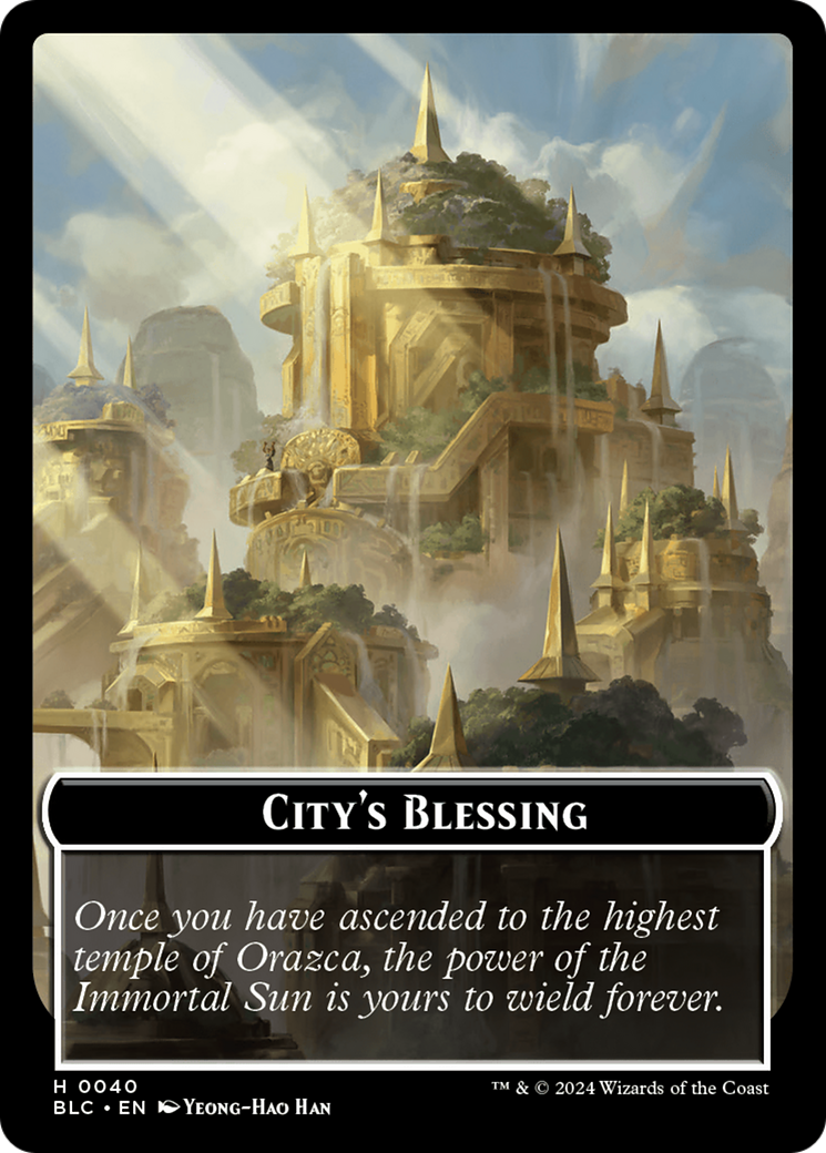 Hamster // City's Blessing Double-Sided Token [Bloomburrow Commander Tokens] | Game Master's Emporium (The New GME)