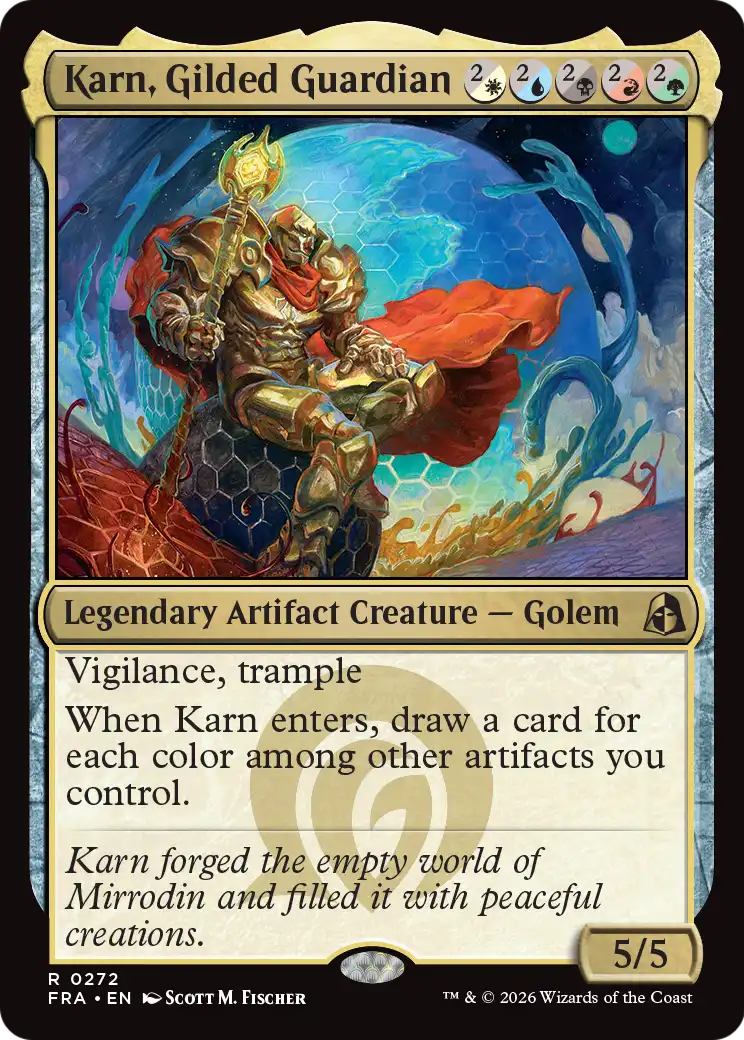 Karn, Gilded Guardian [Reality Fracture] | Game Master's Emporium (The New GME)