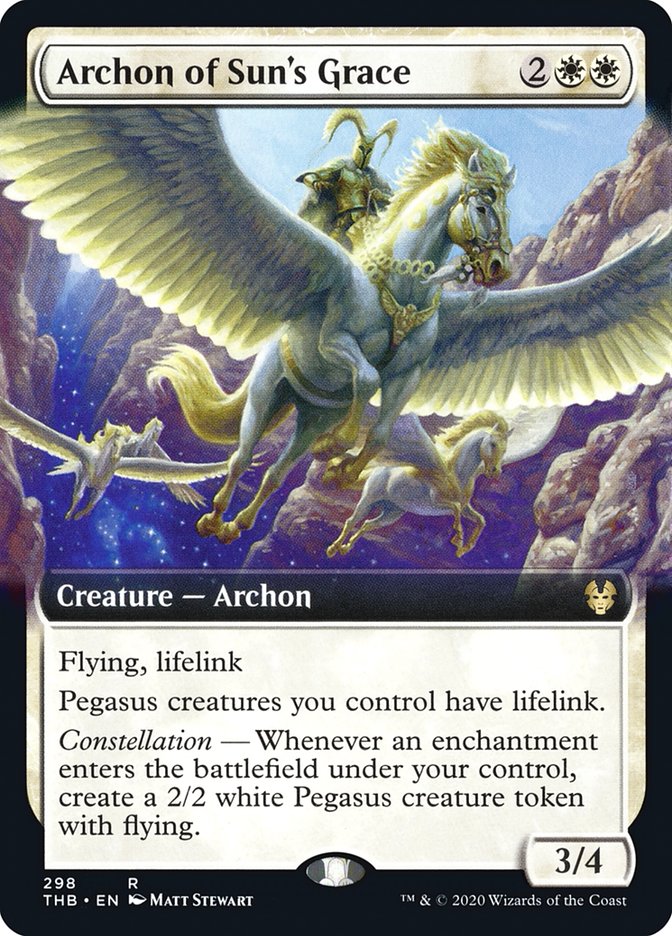 Archon of Sun's Grace (Extended Art) [Theros Beyond Death] | Game Master's Emporium (The New GME)
