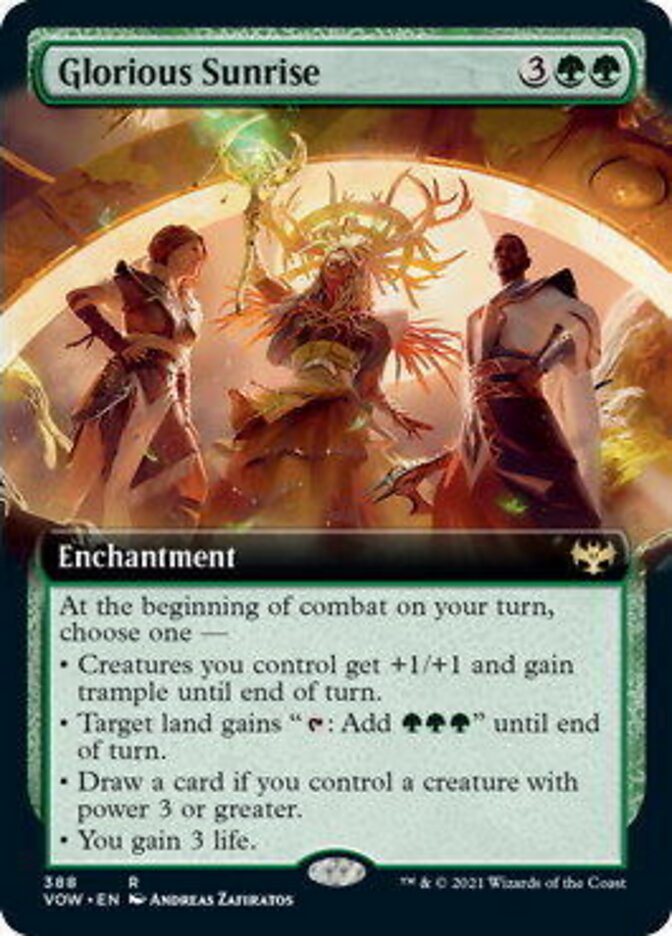 Glorious Sunrise (Extended Art) [Innistrad: Crimson Vow] | Game Master's Emporium (The New GME)