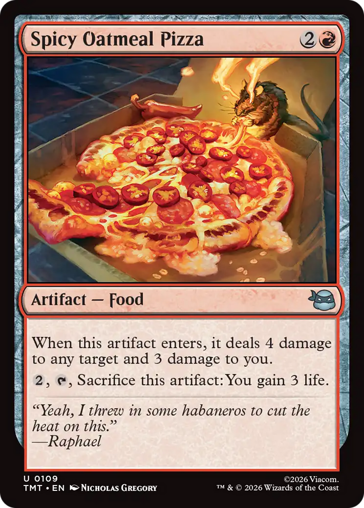 Spicy Oatmeal Pizza [Teenage Mutant Ninja Turtles] | Game Master's Emporium (The New GME)