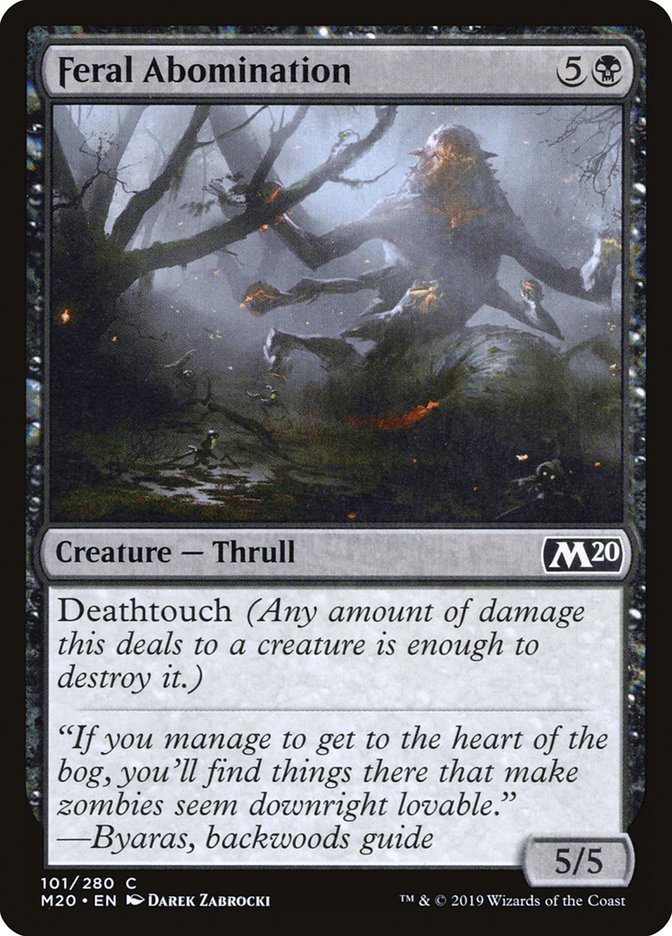 Feral Abomination [Core Set 2020] | Game Master's Emporium (The New GME)