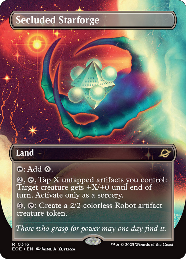 Secluded Starforge (Borderless) [Edge of Eternities] | Game Master's Emporium (The New GME)