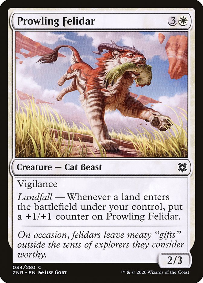 Prowling Felidar [Zendikar Rising] | Game Master's Emporium (The New GME)