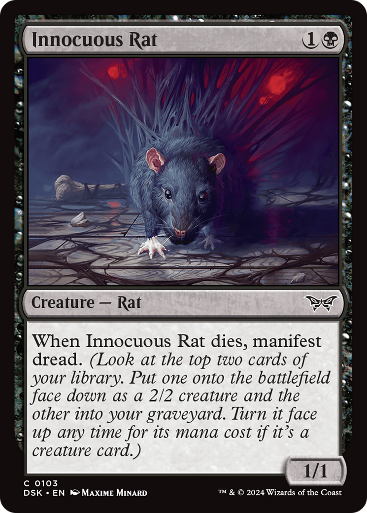 Innocuous Rat [Duskmourn: House of Horror] | Game Master's Emporium (The New GME)