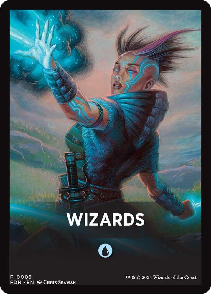 Wizards Theme Card [Foundations Tokens] | Game Master's Emporium (The New GME)