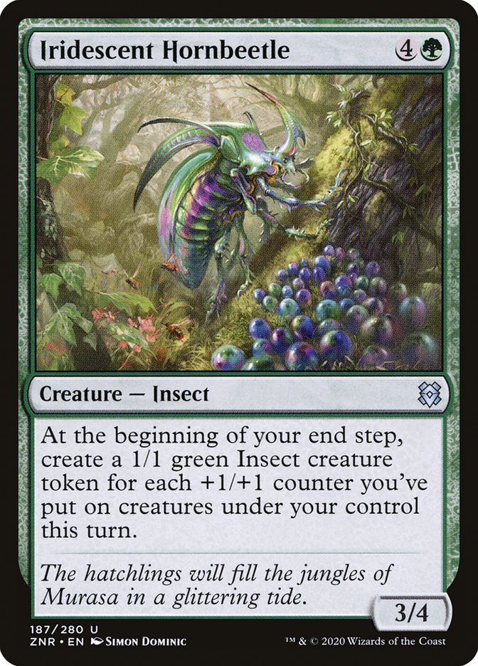 Iridescent Hornbeetle [Zendikar Rising] | Game Master's Emporium (The New GME)