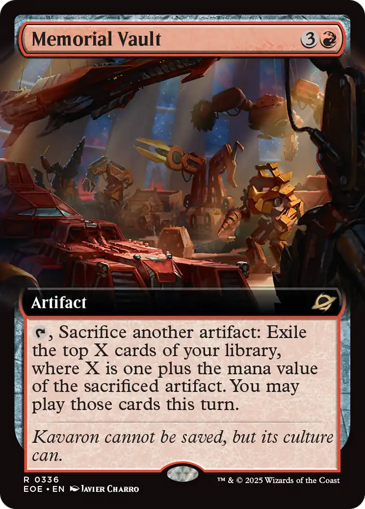 Memorial Vault (Extended Art) [Edge of Eternities] | Game Master's Emporium (The New GME)