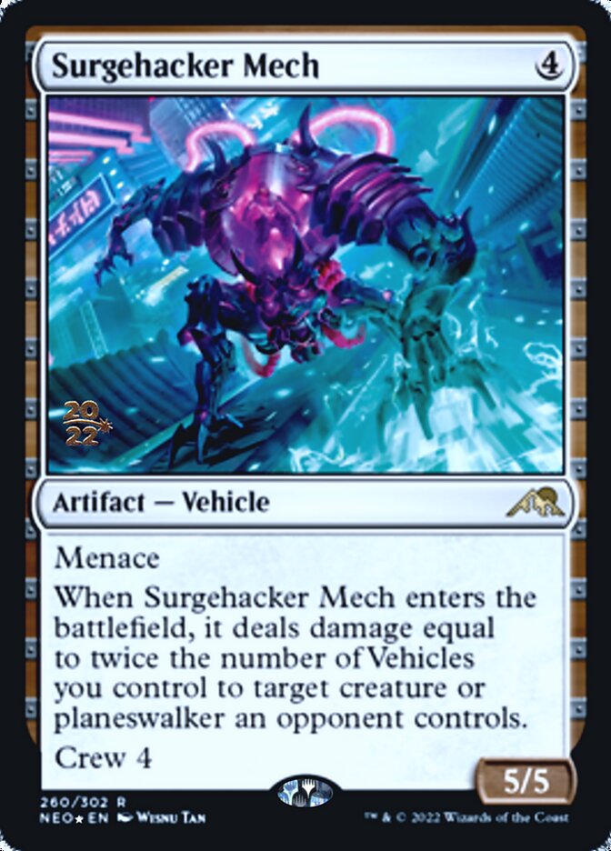 Surgehacker Mech [Kamigawa: Neon Dynasty Prerelease Promos] | Game Master's Emporium (The New GME)