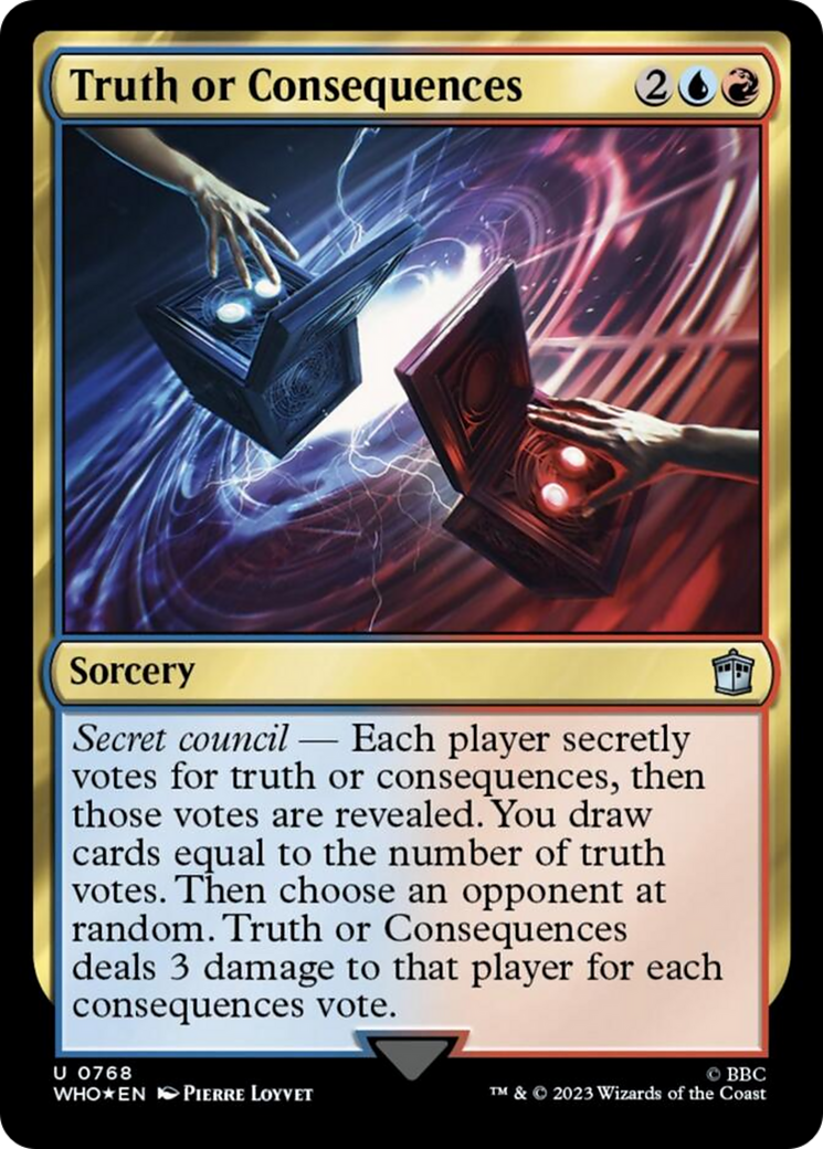 Truth or Consequences (Surge Foil) [Doctor Who] | Game Master's Emporium (The New GME)