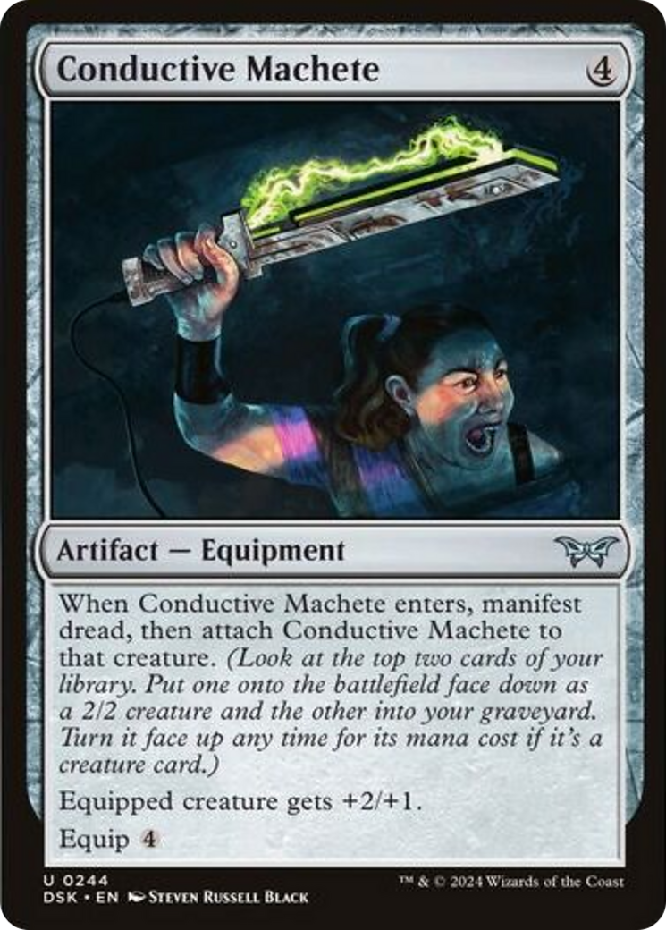 Conductive Machete [Duskmourn: House of Horror] | Game Master's Emporium (The New GME)