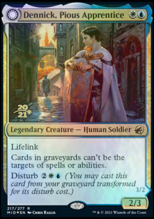 Dennick, Pious Apprentice // Dennick, Pious Apparition [Innistrad: Midnight Hunt Prerelease Promos] | Game Master's Emporium (The New GME)