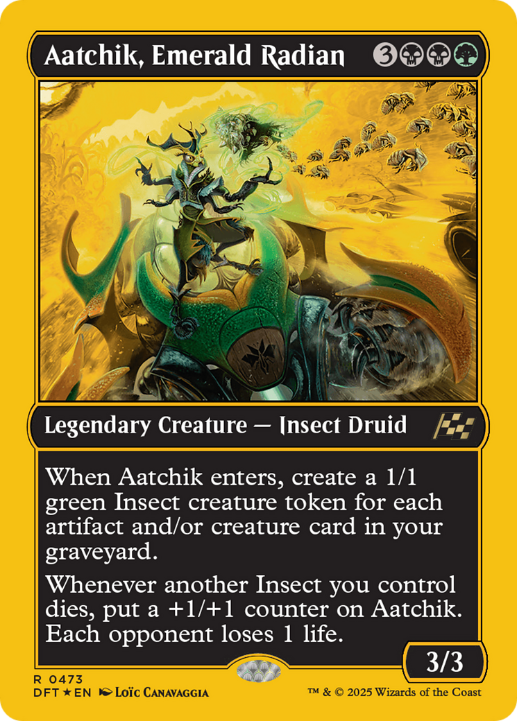 Aatchik, Emerald Radian (First-Place Foil) [Aetherdrift] | Game Master's Emporium (The New GME)