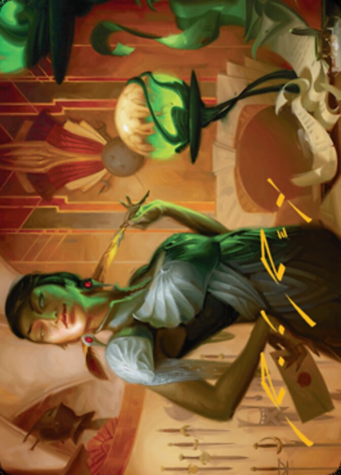 Mari, the Killing Quill Art Card (Gold-Stamped Signature) [Streets of New Capenna Art Series] | Game Master's Emporium (The New GME)