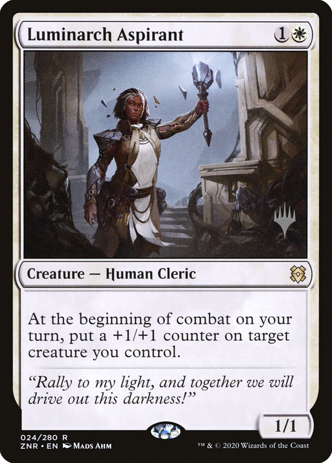 Luminarch Aspirant (Promo Pack) [Zendikar Rising Promos] | Game Master's Emporium (The New GME)