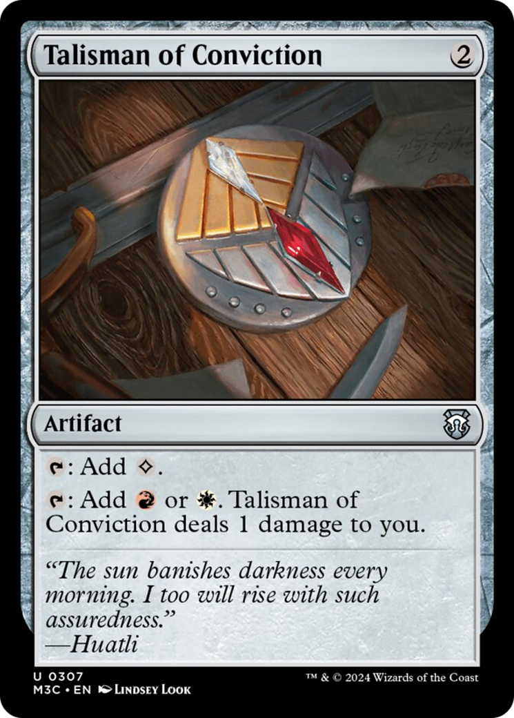 Talisman of Conviction [Modern Horizons 3 Commander] | Game Master's Emporium (The New GME)