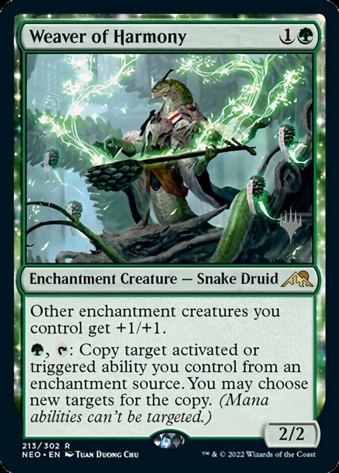 Weaver of Harmony (Promo Pack) [Kamigawa: Neon Dynasty Promos] | Game Master's Emporium (The New GME)