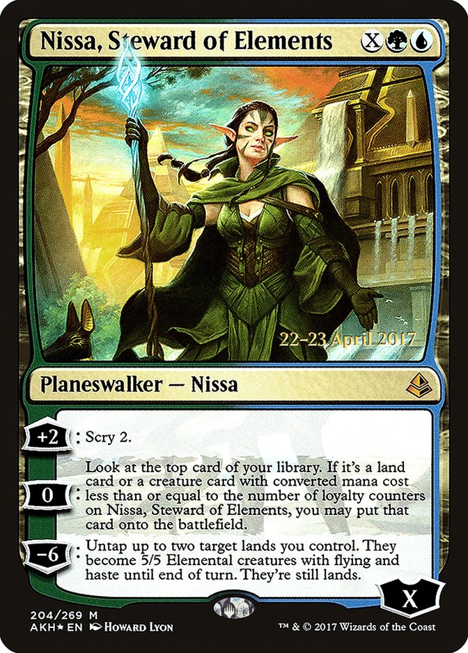 Nissa, Steward of Elements [Amonkhet Prerelease Promos] | Game Master's Emporium (The New GME)