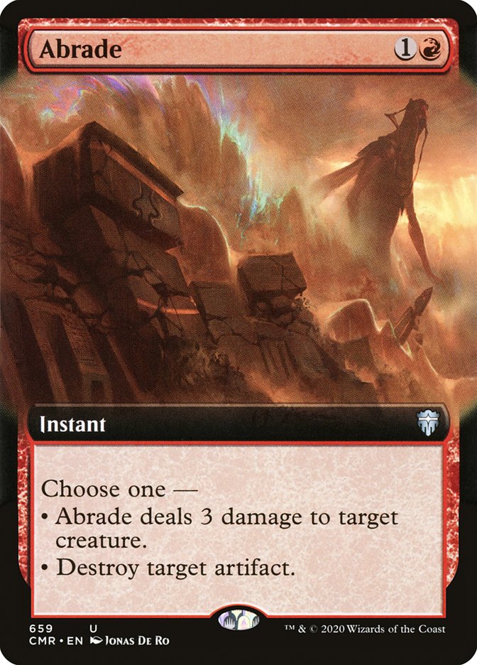 Abrade (Extended Art) [Commander Legends] | Game Master's Emporium (The New GME)