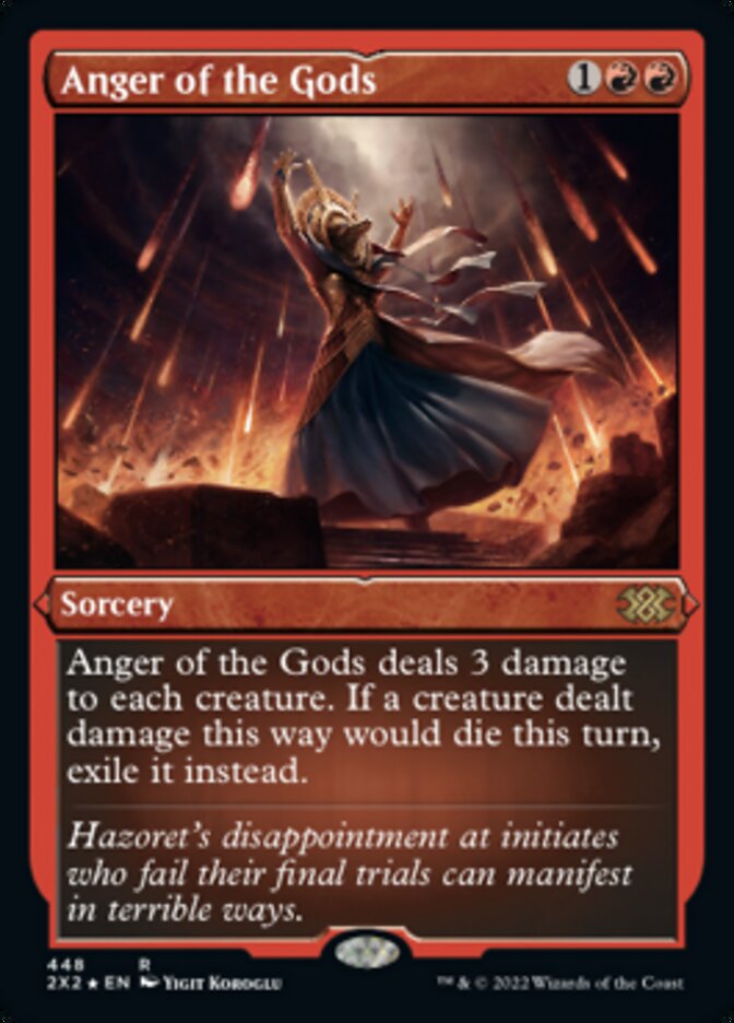 Anger of the Gods (Foil Etched) [Double Masters 2022] | Game Master's Emporium (The New GME)