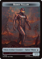 Villain // Robot Villain Double-Sided Token (025//026) (Surge Foil) [Marvel Super Heroes Tokens] | Game Master's Emporium (The New GME)