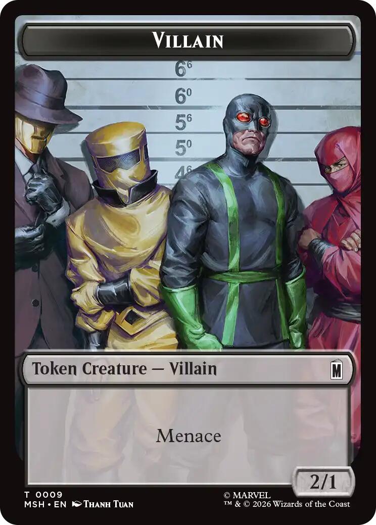 Villain // Treasure Double-Sided Token [Marvel Super Heroes Tokens] | Game Master's Emporium (The New GME)