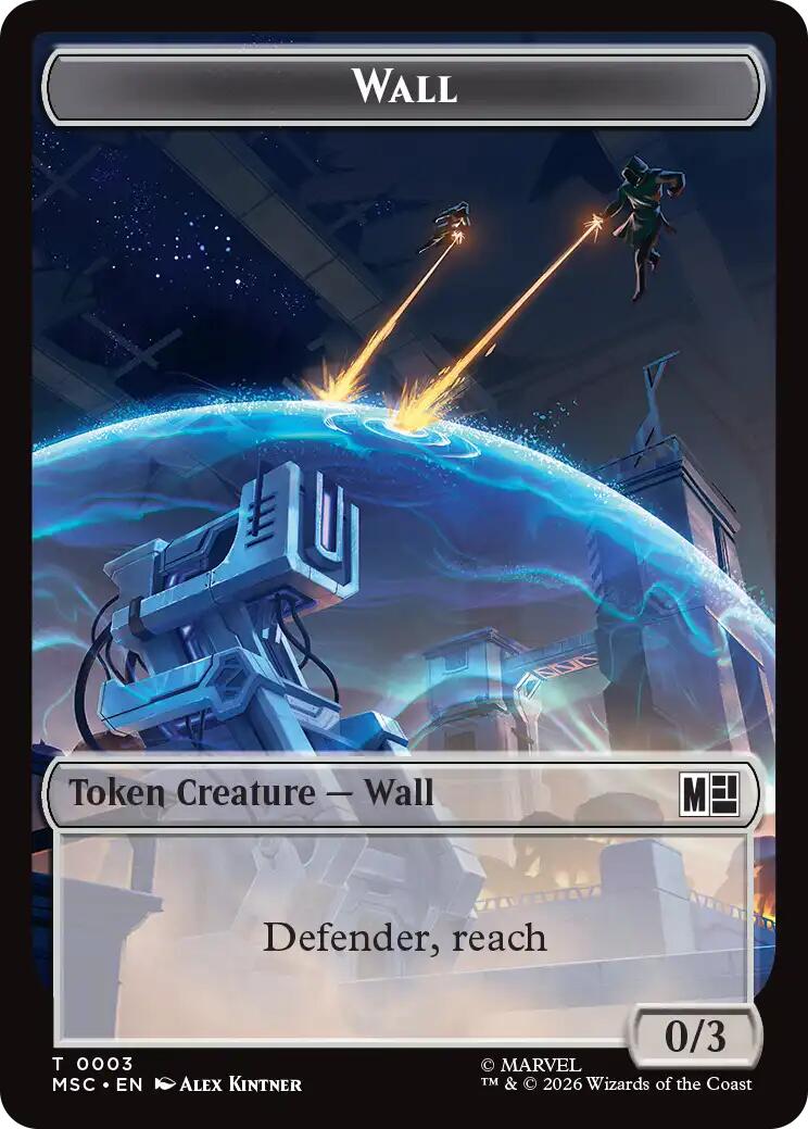 Wall // Council of Reeds Double-Sided Token [Marvel Super Heroes Commander Tokens] | Game Master's Emporium (The New GME)